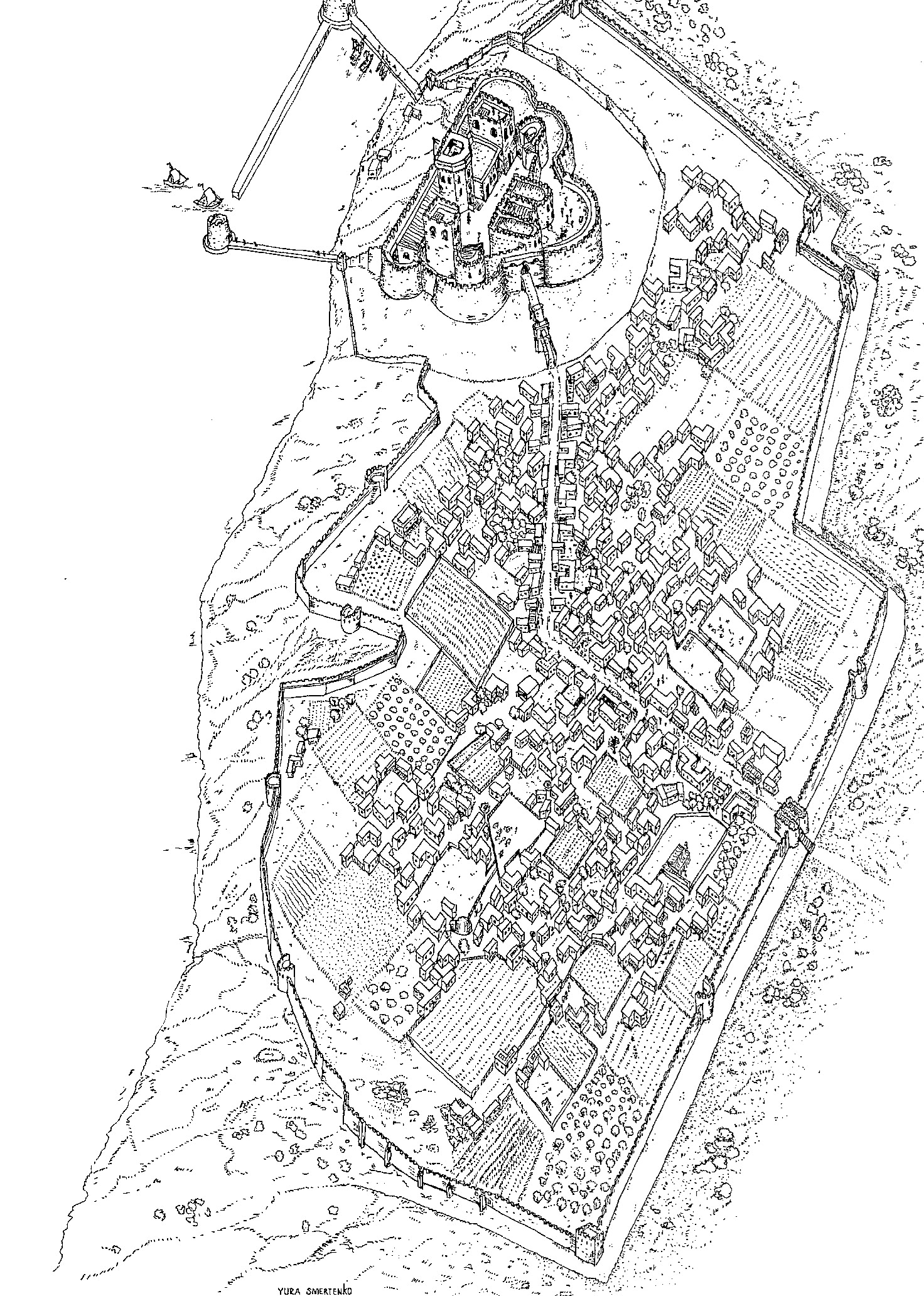 Crusader city: A bird's-eye view of the reconstruction of Crusader City.